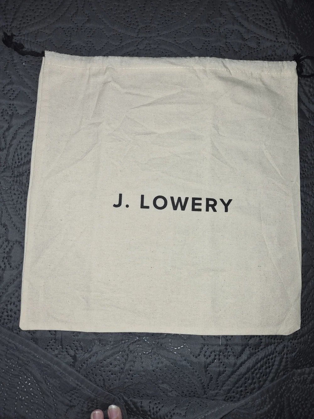 J. Lowery Natural Cream Drawstring Dust Bag (13” x 13”)